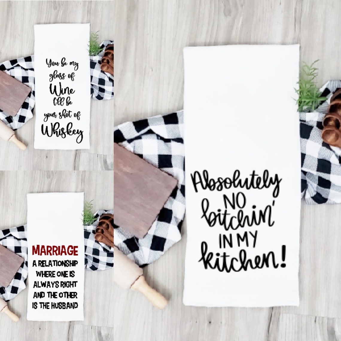 Geschirrtücher Küchentücher mit Spruch lustige Küchentücher Etsy