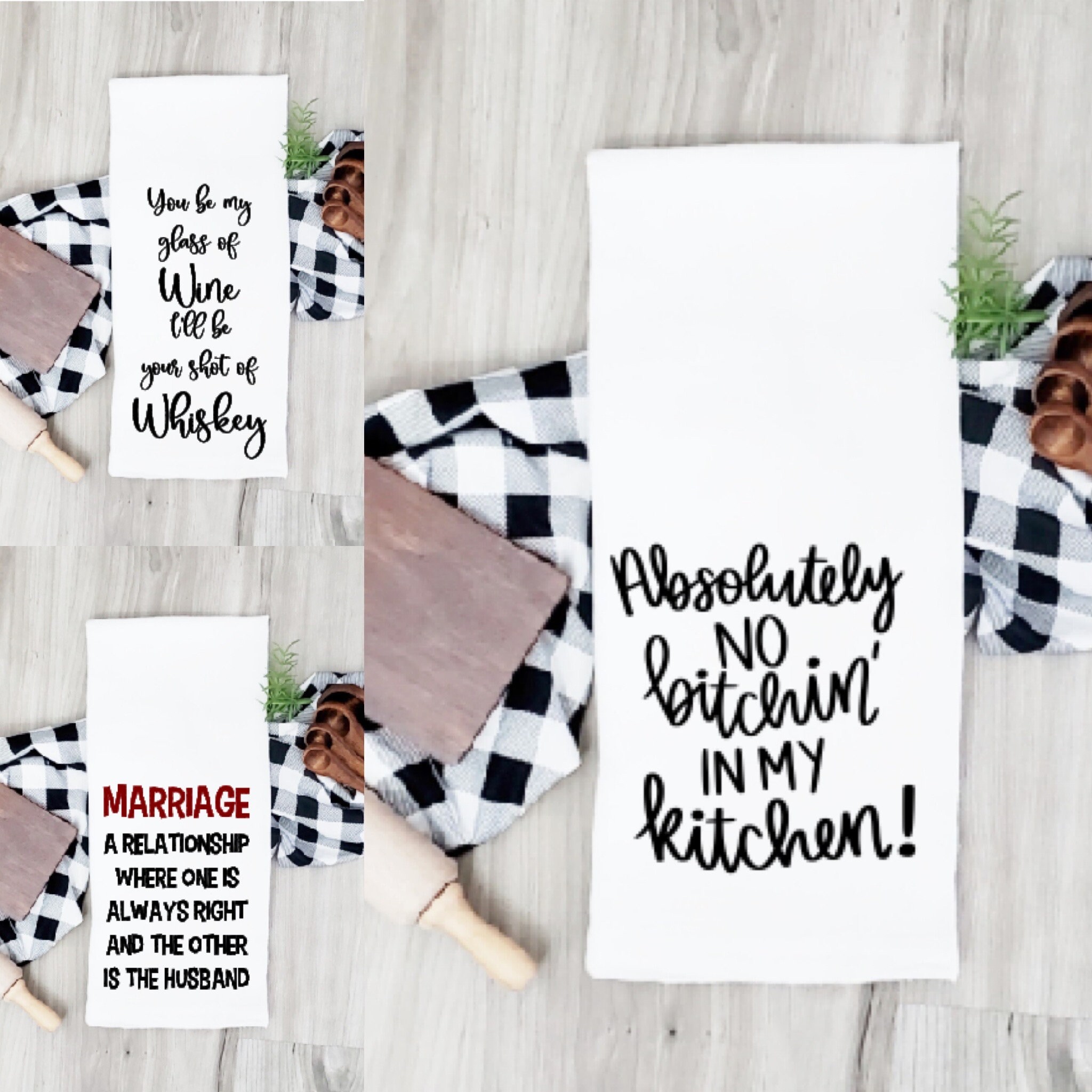 Geschirrtücher Küchentücher mit Spruch lustige Küchentücher Etsy