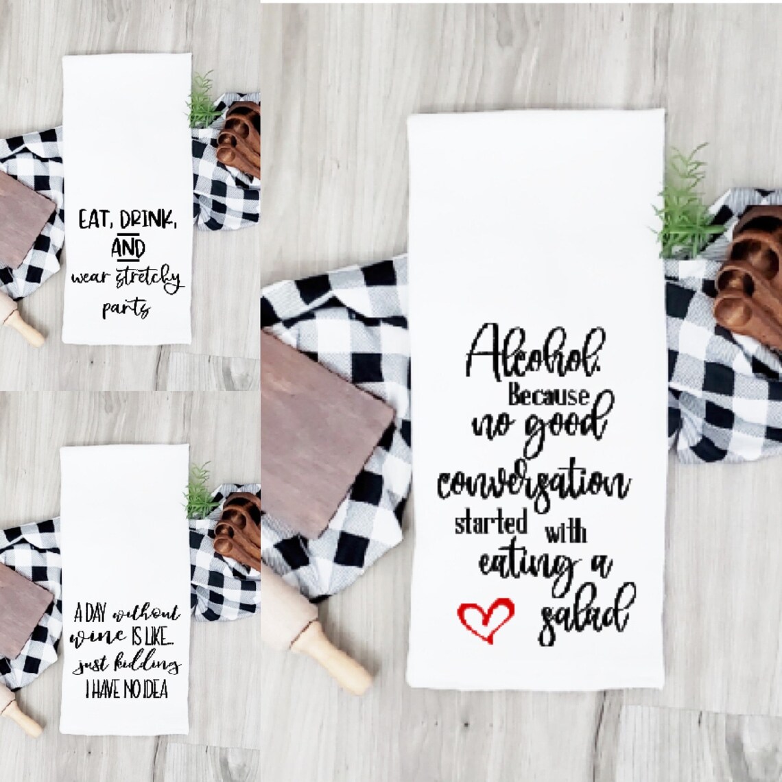 Geschirrtücher Küchentücher mit Spruch lustige Küchentücher Etsy