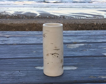 Birch Stoneware Vase: 3.5-4" tall