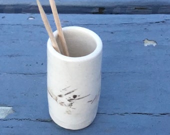 Birch Stoneware toothpick vase