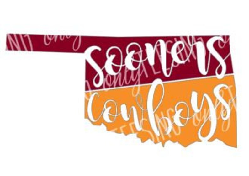 House Divided Oklahoma State Oklahoma University OSU OU Etsy