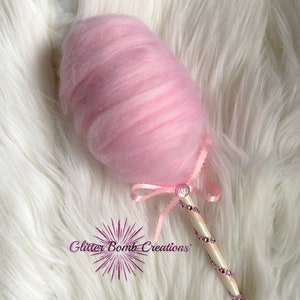 Pink Faux Cotton Candy / Fake Cotton Candy Costume/ Faux Candy Accessory/ Candy Land Theme Wear/ Halloween/ Costume Prop/  MADE TO ORDER