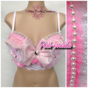 Men's Chiffon Lingerie Set Frilly Ruffled Crossdress Girly Bra Tops with  Briefs