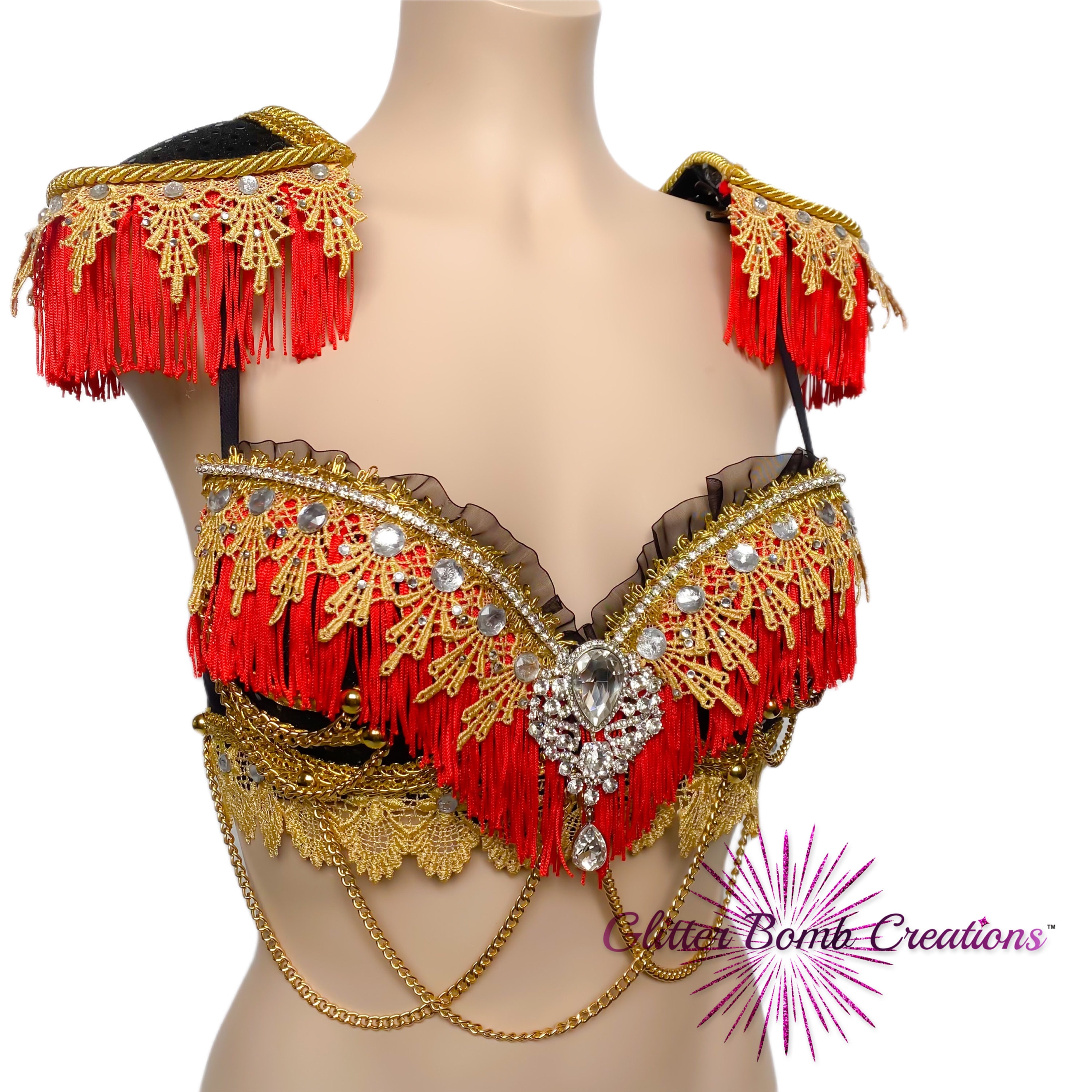 Ringleader Rave Bra/ Circus Costume/ Ringmaster Cosplay/ Big Top ...