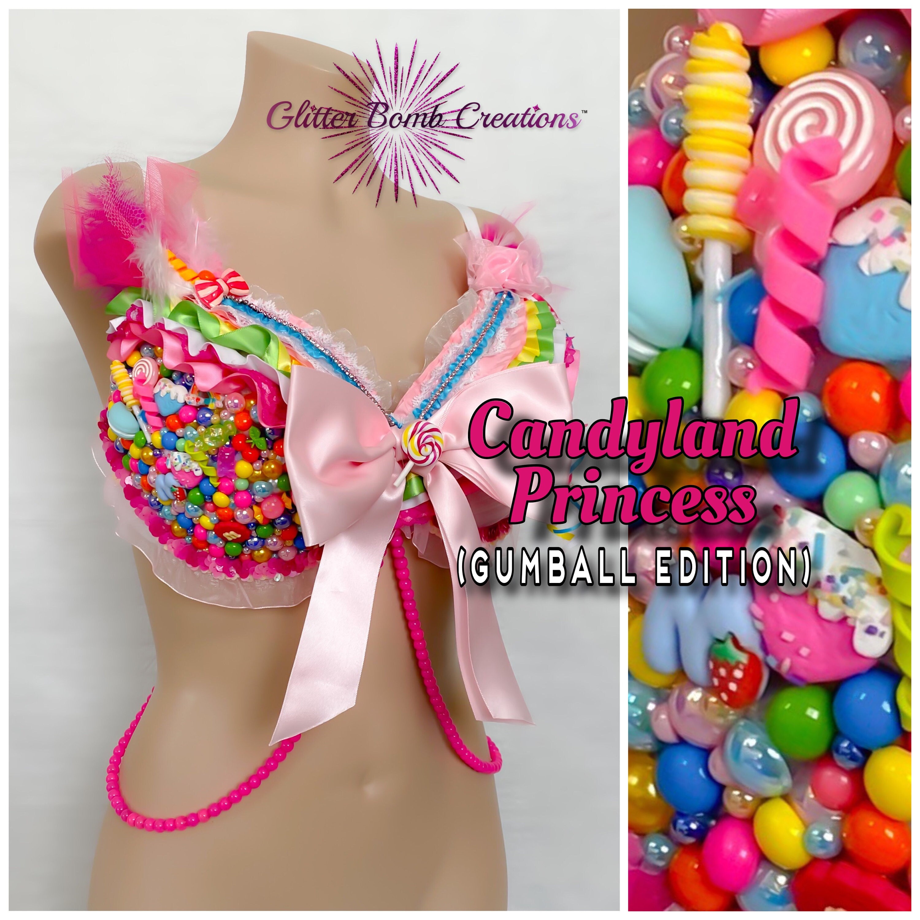 Custom Listing for Rave Bra Rhinestone Bra With Center Chain and  Irridescent Stones 2015 Design -  Canada