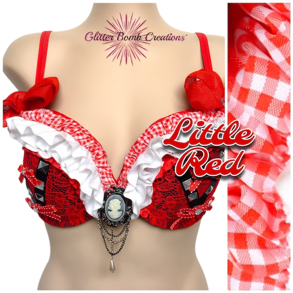 Little Red Riding Hood Inspired Bra/ Red and White Country Plaid Top/ Cute Sexy Halloween Costume / Storybook Festival Theme MADE TO ORDER - Etsy Little Red Riding Hood Inspired Bra/ Red and White Country Plaid Top/ Cute Sexy Halloween Costume / Storybook Festival Theme MADE TO ORDER - Etsy