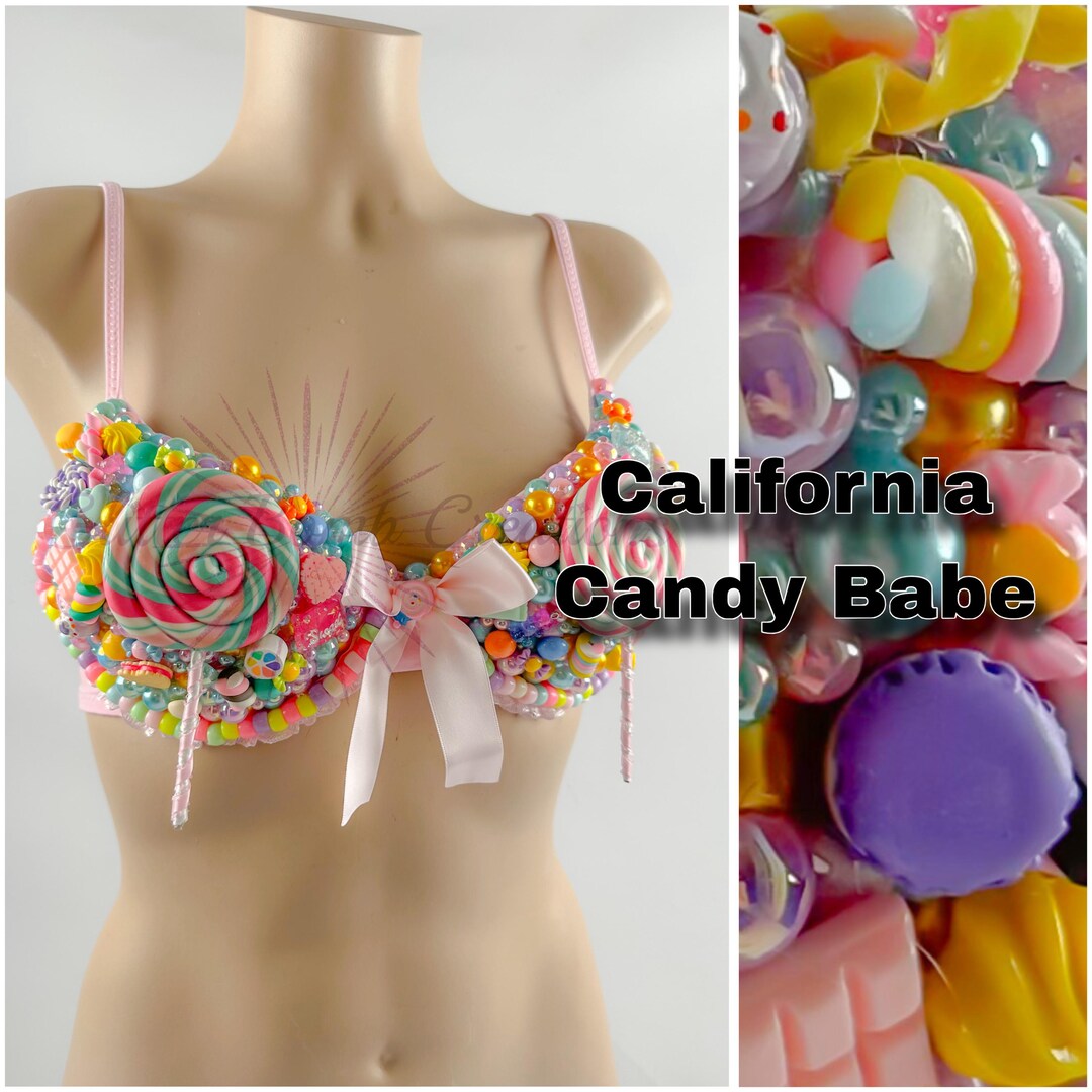 Candyland Rave Bra: Candy Princess Festival Costume (MADE to ORDER - Etsy