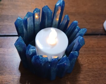 Flower Votive Candle Holder with battery-operated candle included