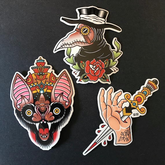 Tattoo Flash Sticker 3 Pack