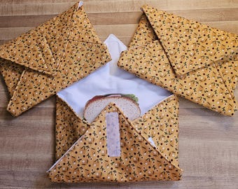 Reusable Thermal Sandwich Wrap, Handmade, Sandwich Wrap, Gift For Her, Gift For Him, Mother's Day Gift, Father's Day Gift, Teacher Gift