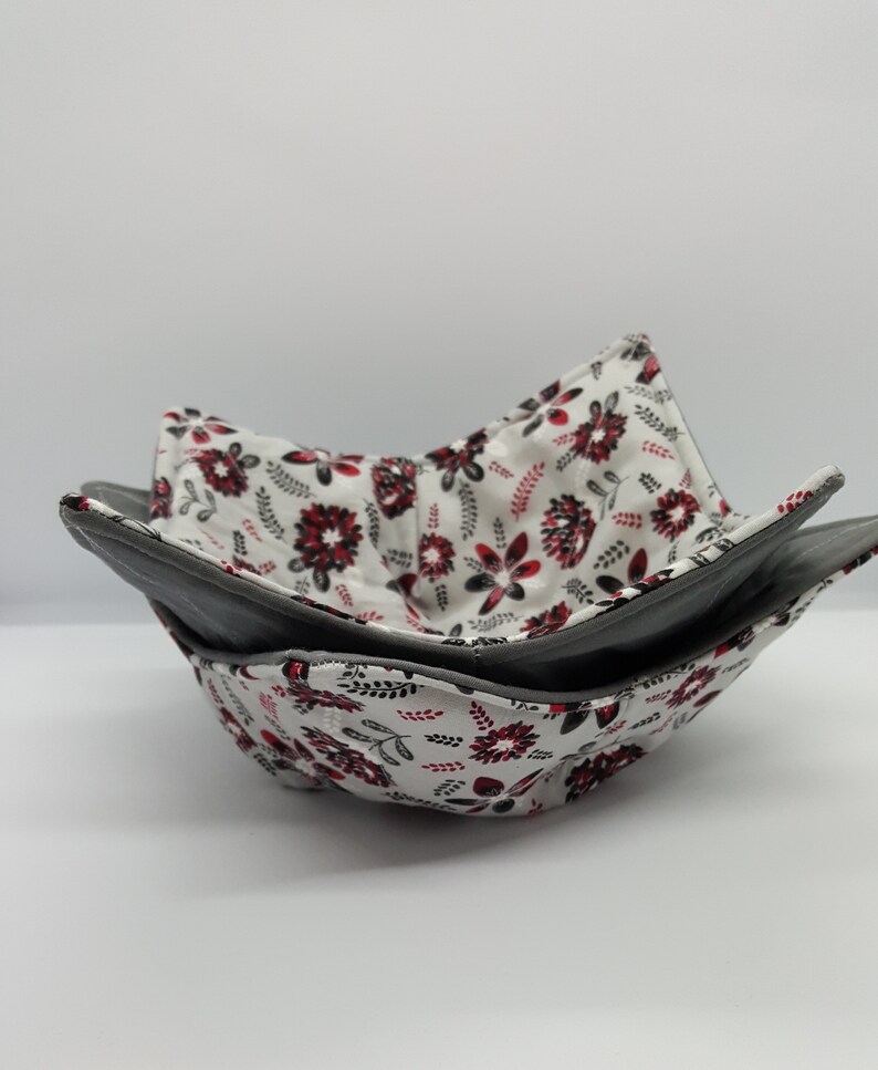Hot or Cold Cozies Handmade 8 Microwave Bowl Holder Gift For Her Reversible Bowl Caddy Hot Bowl Trivet Hot Pad Microwave Bowl Cozy