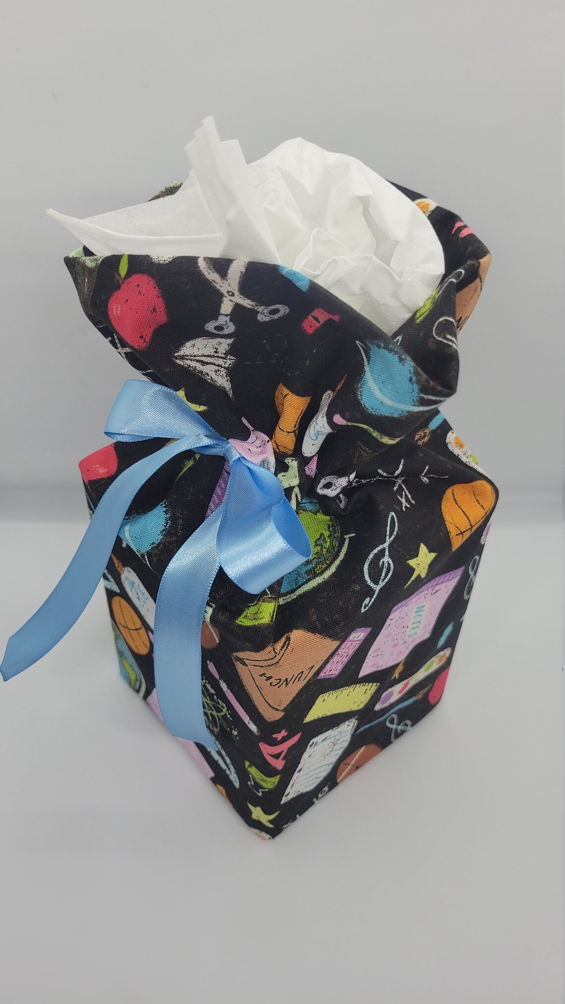 Fabric Tissue Box Cover Tissue Box Topper Handmade Kitchen Etsy