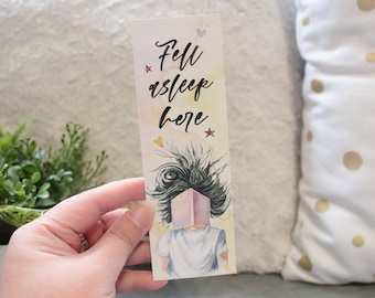 Fell Asleep Here Bookmark
