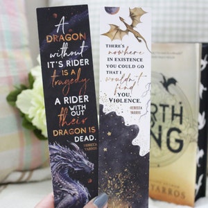 Dragon Rider Double-sided Sturdy Bookmark