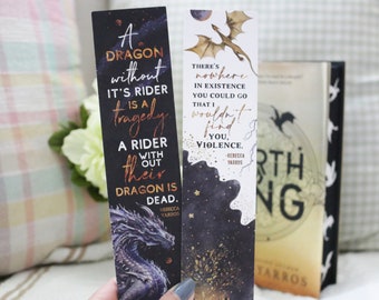 Dragon Rider Double-sided Sturdy Bookmark