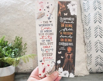 The Winner's Curse Double-sided Sturdy Bookmark - Soft Touch Finish