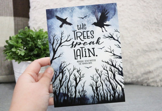 Los árboles hablan Raven Boys 5x7 Art Print - Etsy España