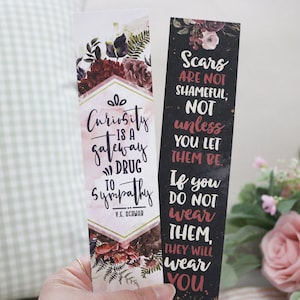 VE Schwab Double-sided Sturdy Bookmark - Soft Touch Finish