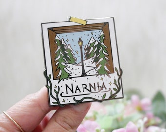 Through the Wardrobe Enamel Pin - Instant Photo Series