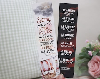 ADSOM Double-sided Sturdy Bookmark - Soft Touch Finish