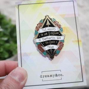 SALE Heart is Arrow Enamel Pin - SoC