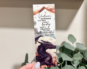 Violence Unbreakable - Vinyl Waterproof Bookmark