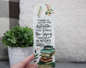 There Is No Better Distraction Bookmark - Chain of Gold