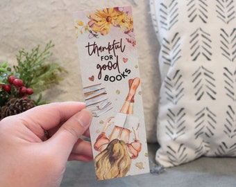 Thankful For Good Books Bookmark