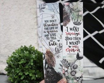 Three Dark Crowns Double-sided Sturdy Bookmark - Soft Touch Finish