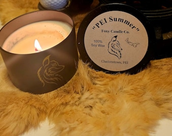 Foxy Candle Co. Soy wax candles, such as  Love Potion #9