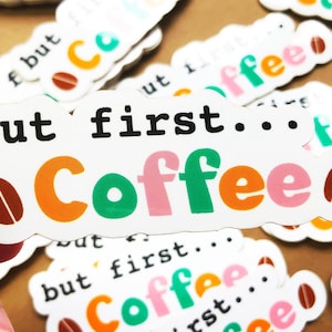 Stickers café, Cadeaux pour les amateurs de café, Stickers citations sur le café, Décoration café pour ordinateur portable, Oeuvres d'art sur le café, Cadeaux Coffee Addict