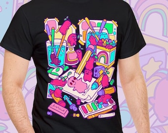 Art Supplies Graphic Tee - Artist T-Shirt - Soft Material