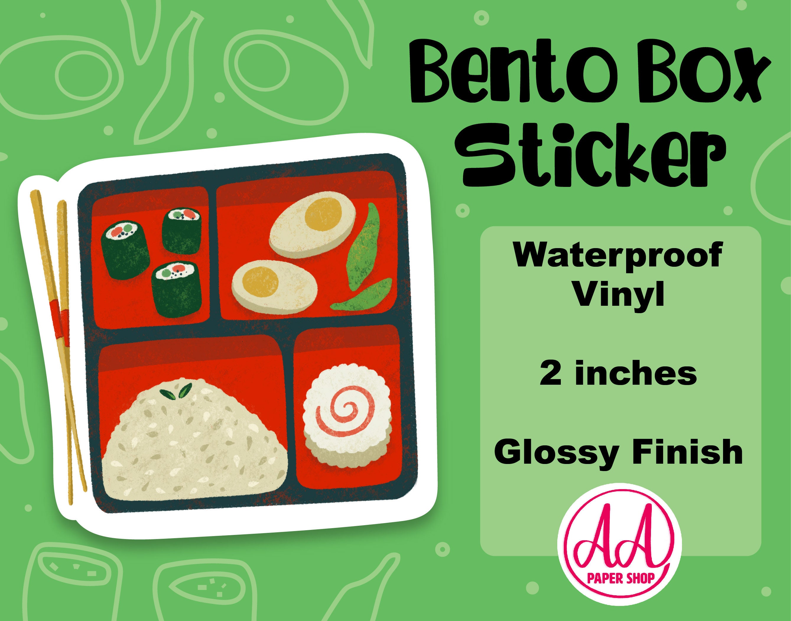 Bento Box Stickers Kawaii Food Stickers Small Food Stickers | Etsy