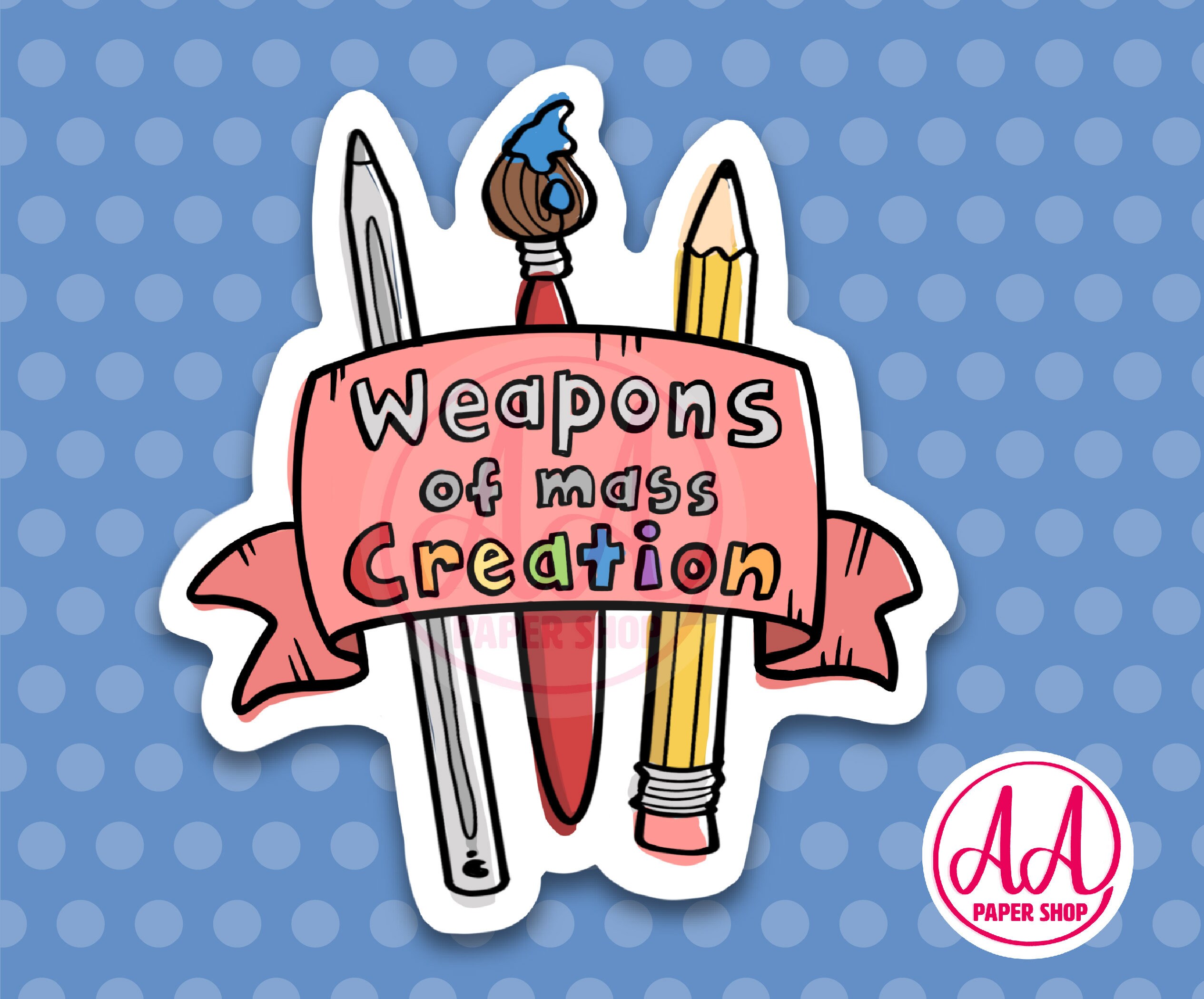 Artist Stickers Artist Gifts Small Business Stickers Etsy