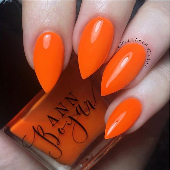 Sunkissed Apricot Vegan Orange Creme Nail Polish Luxury Etsy