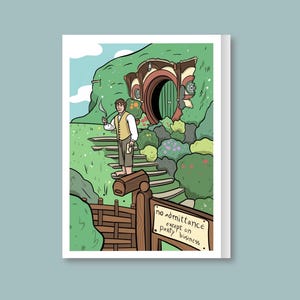 FESTA DE ANIVERSÁRIO HALFLING Cartão de aniversário de fantasia, cartões de aniversário engraçados, cartão de aniversário engraçado para ela, para ele.