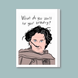 Dune inspirou “DESEJO DE ANIVERSÁRIO” Paul e o cartão do Barão, cartões de aniversário engraçados, cartão de aniversário engraçado para ela, para ele.