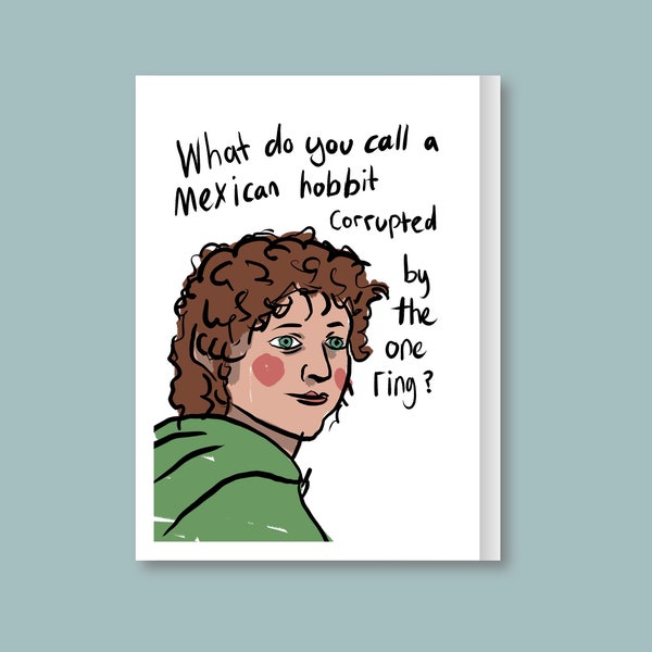 Lord of the Rings inspired "SMIGUEL"  Frodo and Gollum Card