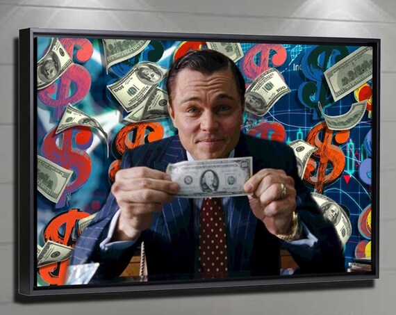 Wolf of wall street canvas print