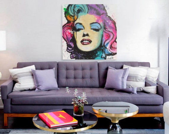 Marilyn Monroe pop art canvas print