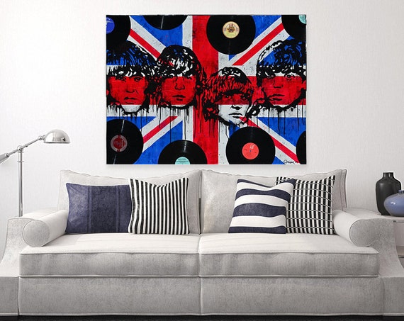 legends never die Beatles painting