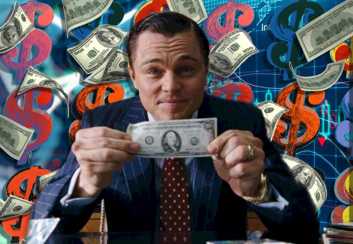 Wolf of wall street canvas print Etsy