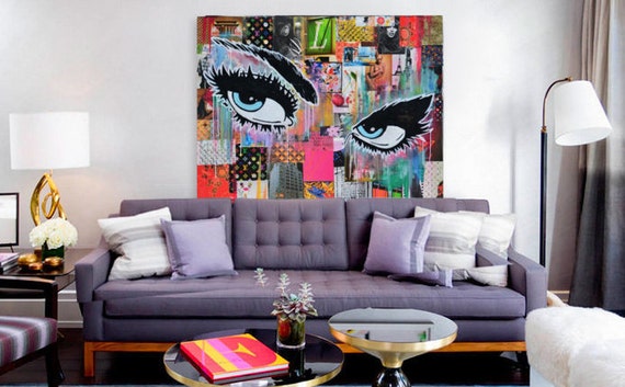 Pop art fashion canvas