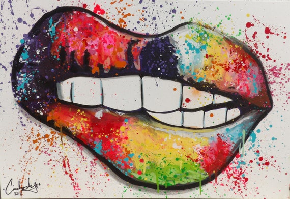 Pop art lips