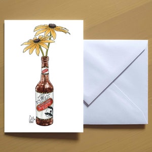 Maryland Black-eyed Susan in National Boho Beer #120 - kunstwenskaart