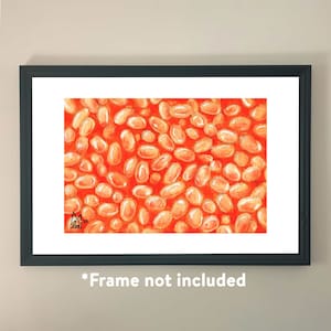 Baked Beans acrylic painting - Art Print #3029