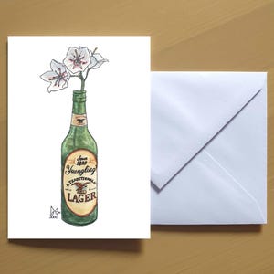 Laurel da montanha da Pensilvânia em Yeungling #138 - Cartão de felicitações de arte