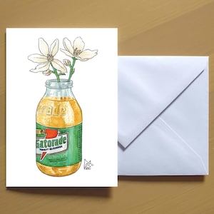Fleur d'oranger de Floride en Gatorade #109 - Carte de voeux artistique