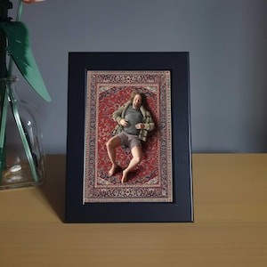 The Big Lebowski - Framed 4x6&quot; Print artwork by Lee McGuire. A perfect gift for any Dude, Dudeness, Duder, or El Duderino. #2002